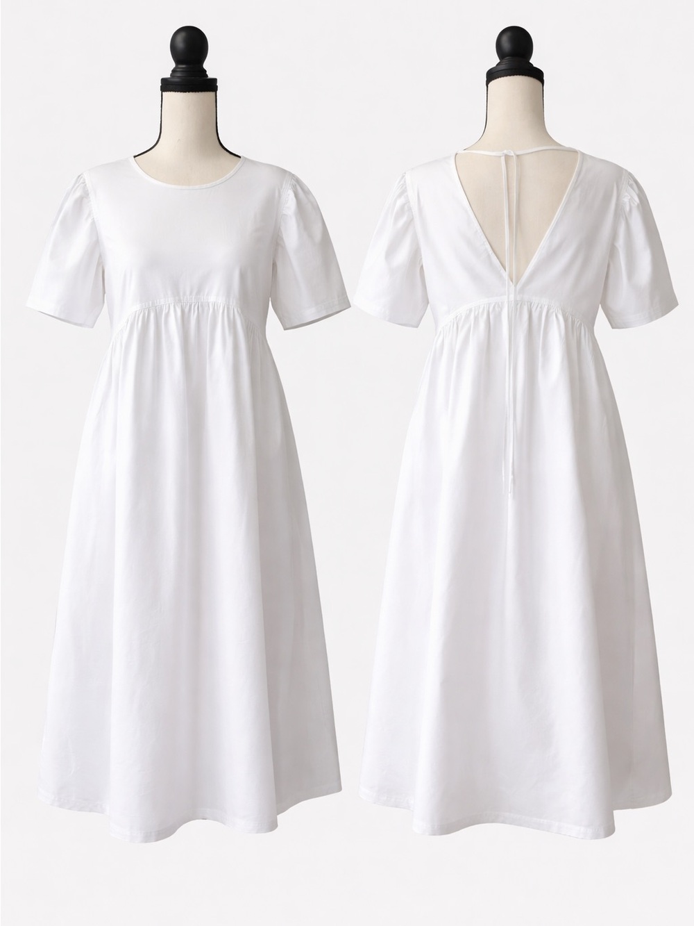 Collusion White Midi Dress size 4 Open Back Detail